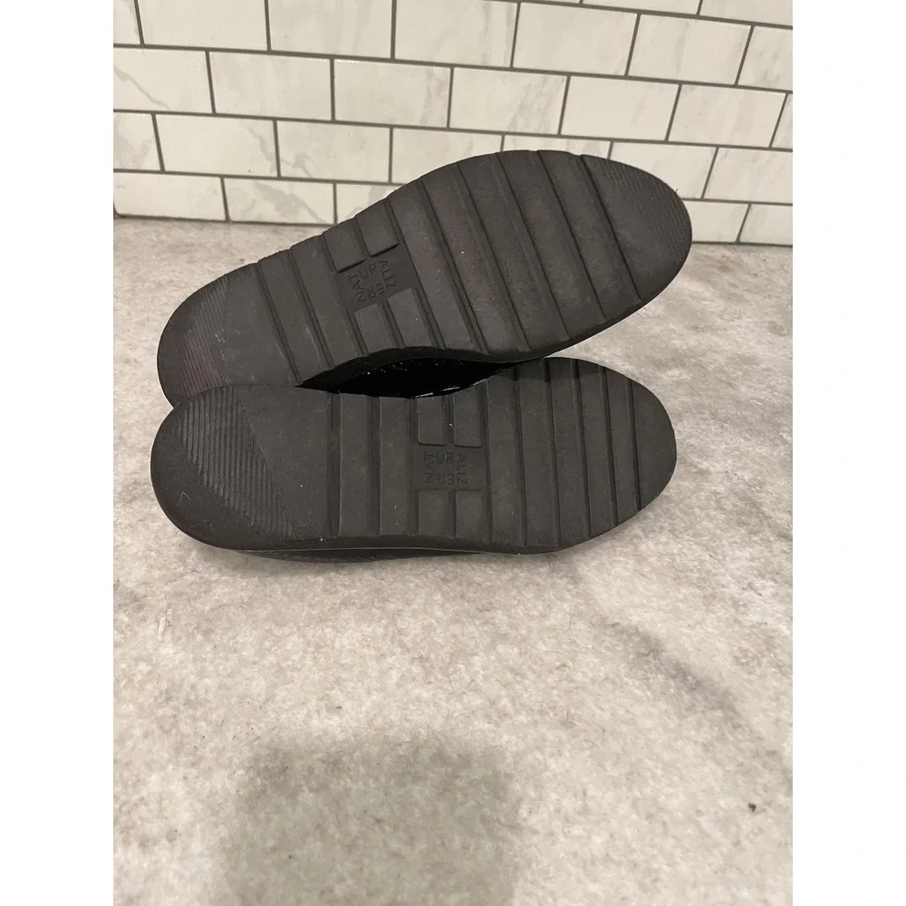 Naturalizer Adiline Loafer Shoes Womens Size 8.5 Black Patent Leather Platform